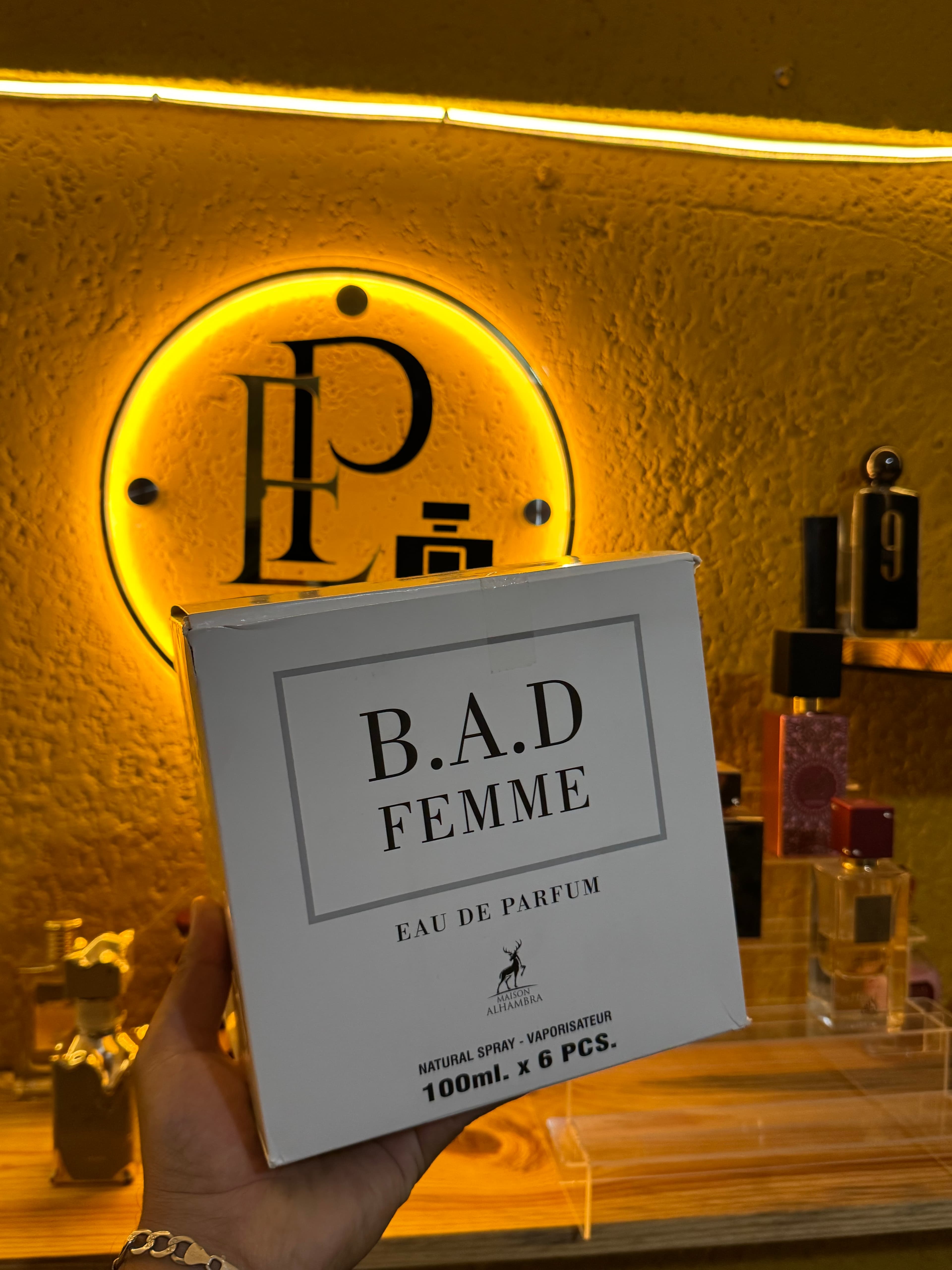 Luxury gold and black perfume bottle background